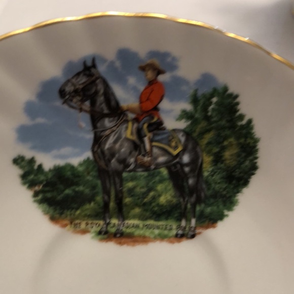 Vintage Queen’s Centenary Dear Royal Canadian Mounted Police cup and saucer - Picture 10 of 13